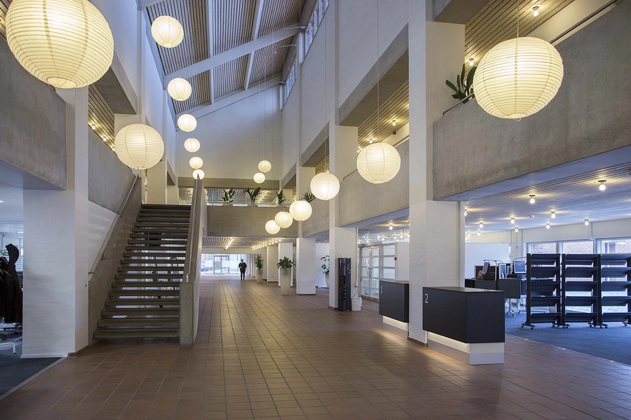 Tønder Rådhus Vandrehal i den gamle del af huset