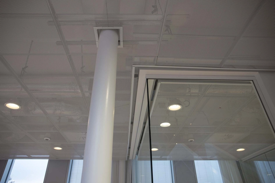 Tønder Rådhus Detalje, undertag, ny tilbygning