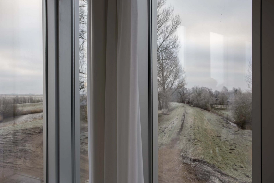 Tønder Rådhus Detalje, vindue, ny tilbygning