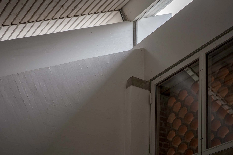 Tønder Rådhus Detalje, rådhussal, lysindfald