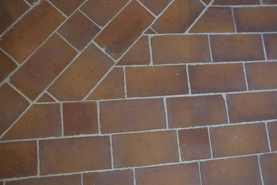 Tønder Rådhus Detalje, materialitet, fliser inde