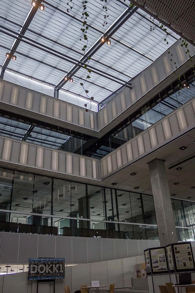 Dokk1 Dobbelthøjt rum, ovenlys