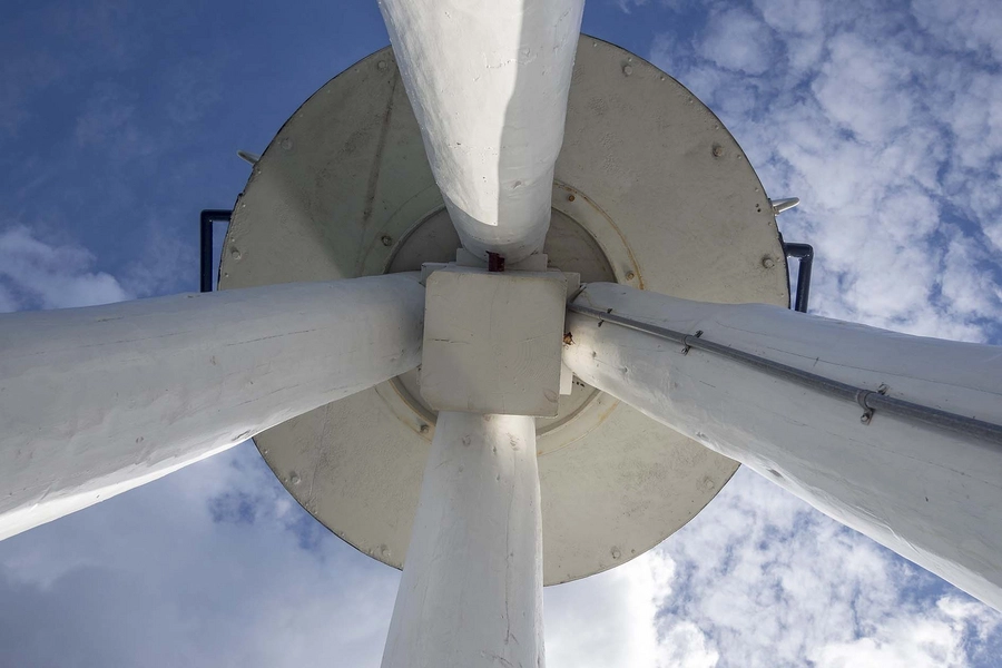 Ny Bellevue Strandbad Livreddertårn, kig på konstruktion