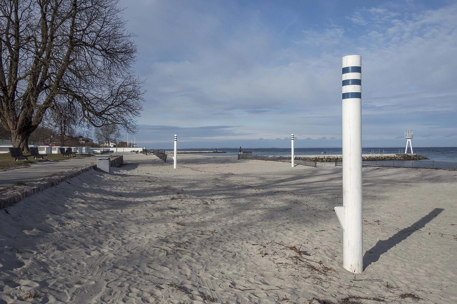 Ny Bellevue Strandbad Pæle til Beach Volley-net