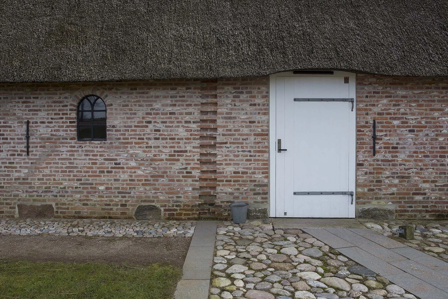 Guldhorn- og Kulturcenter Slotfelt Lade Facadeudsnit, indgang