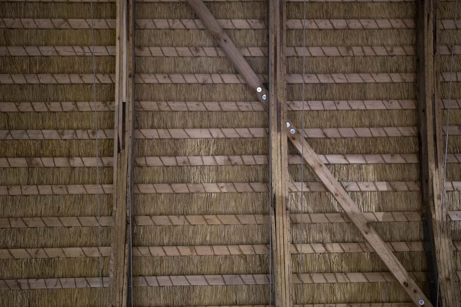 Guldhorn- og Kulturcenter Slotfelt Lade Undertag, tagkonstruktion