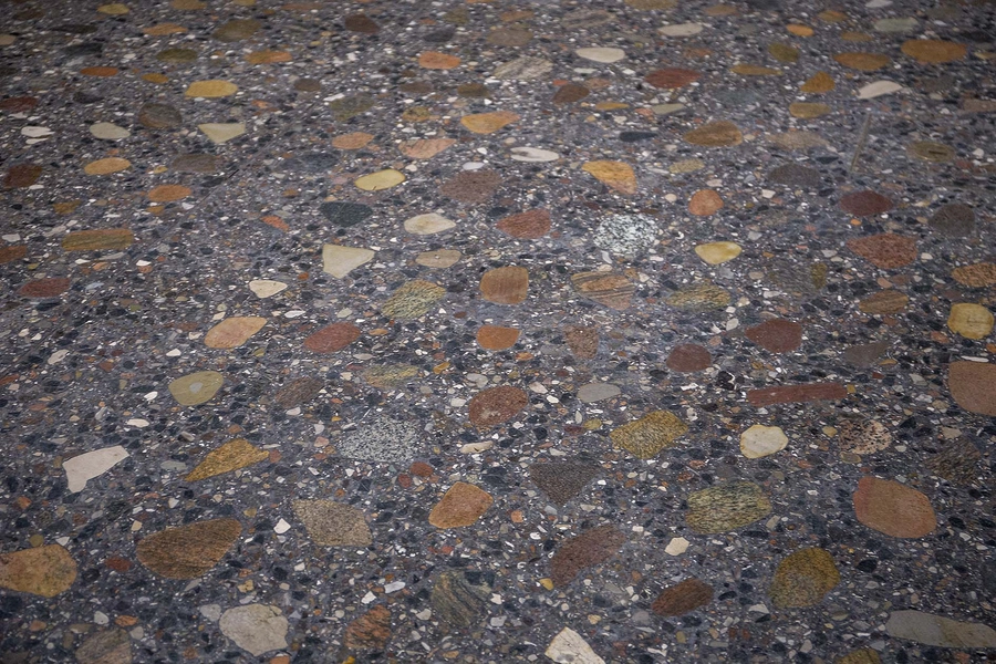 Guldhorn- og Kulturcenter Slotfelt Lade Gulv, terrazzo