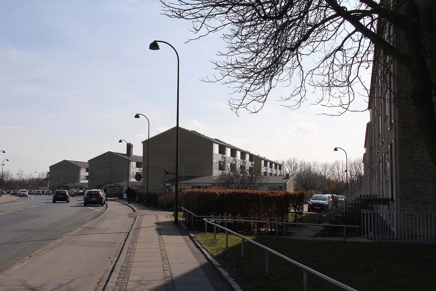 Ibstrupparken II og III Gavle mod nord, Smakkegårdsvej