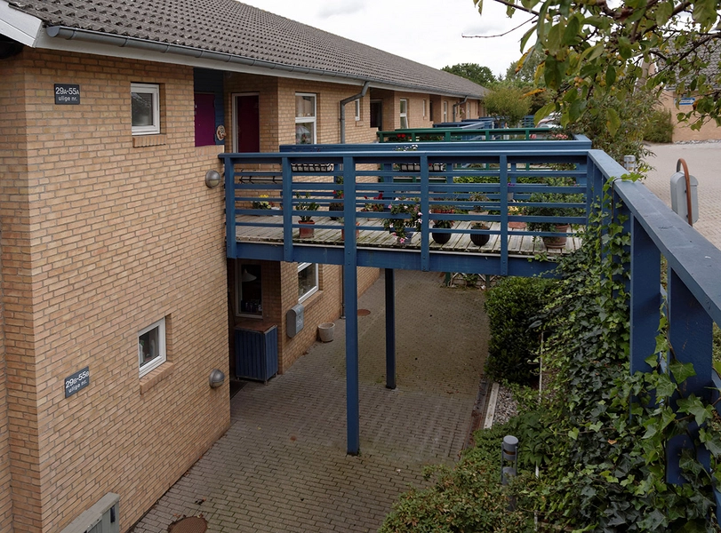 Sophielund Blåmalet træværk, længehuse