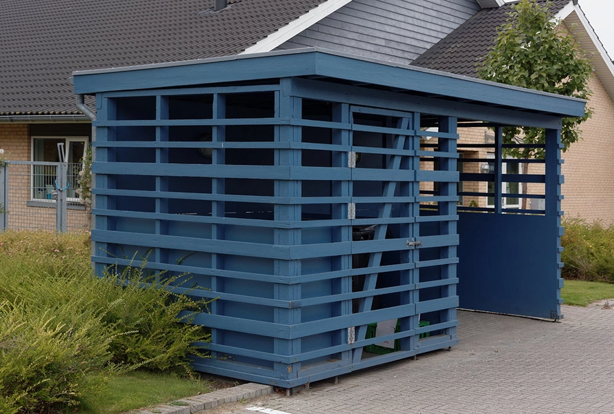 Sophielund Blåmalet træværk