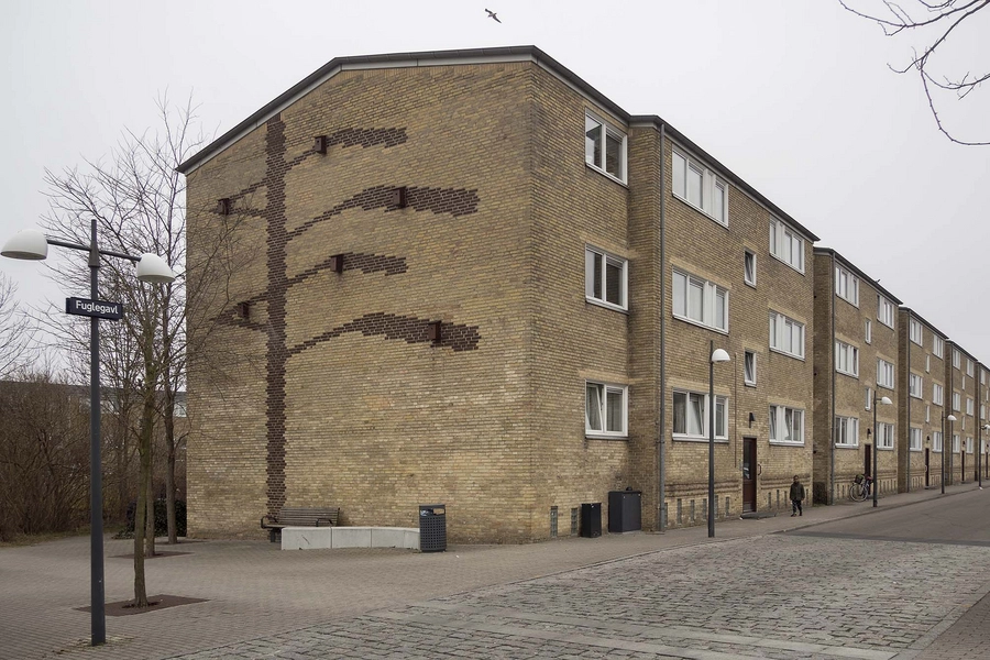 Tingbjerg Gavlmotiv, teglmønster