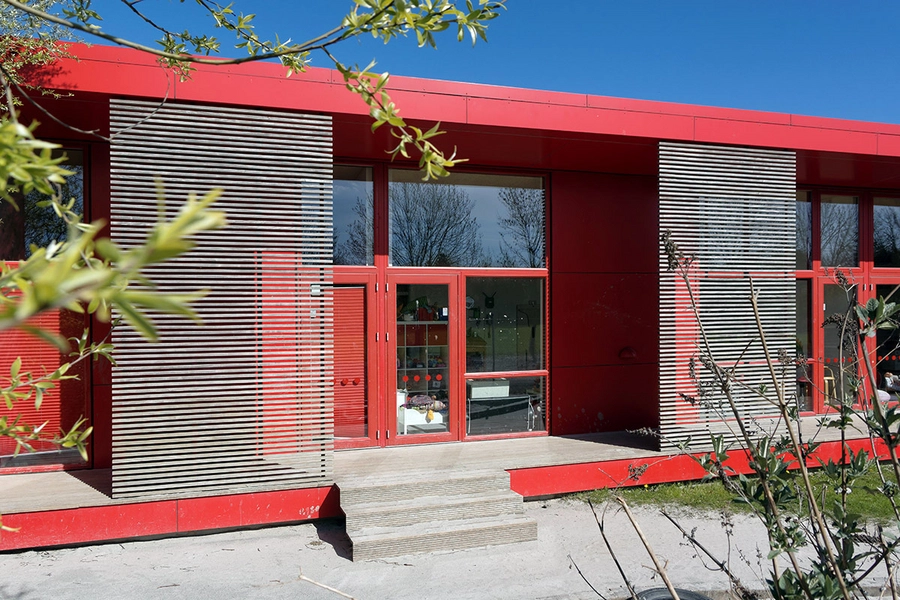 Børnehuset Græshoppen Terasse, solafskærmning