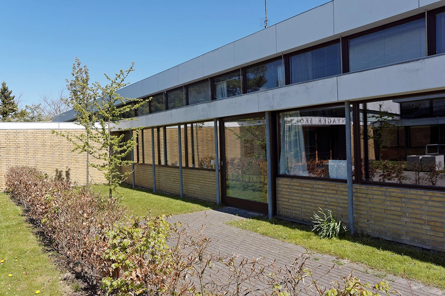 Nyager Skole Facadeudsnit, gårdhave