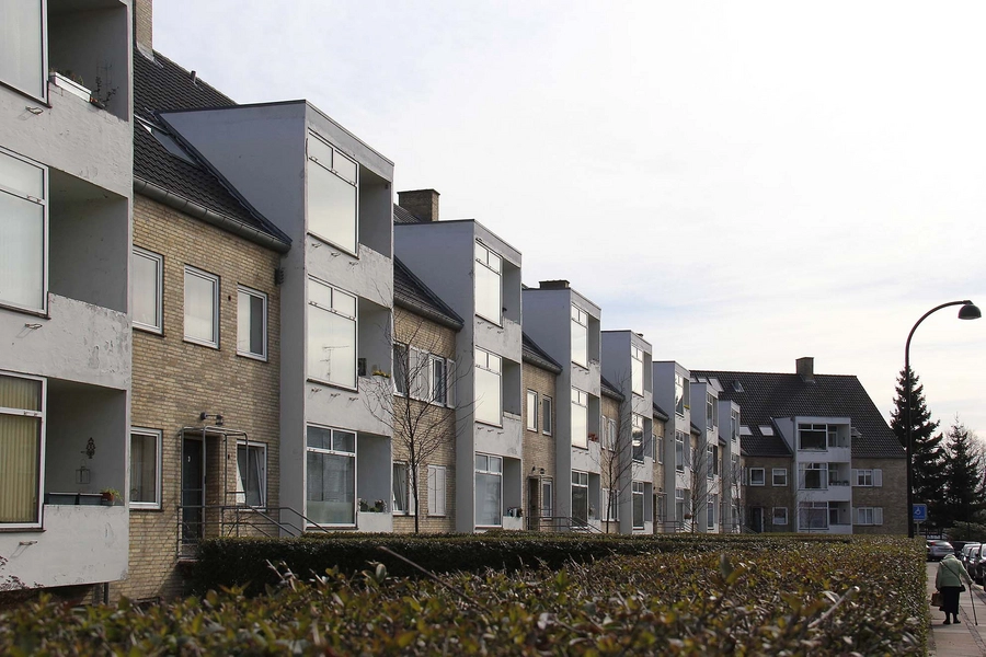 Ibstrupparken I Ibstrupvænget 1-11, vestfacader