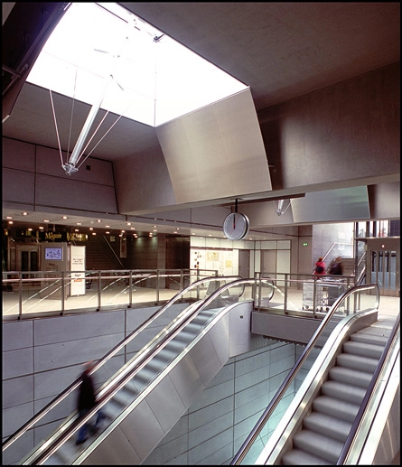 Metrostation Kongens Nytorv Første kælderniveau.