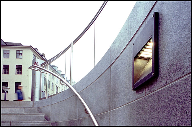 Metrostation Kongens Nytorv Trappegelænder
