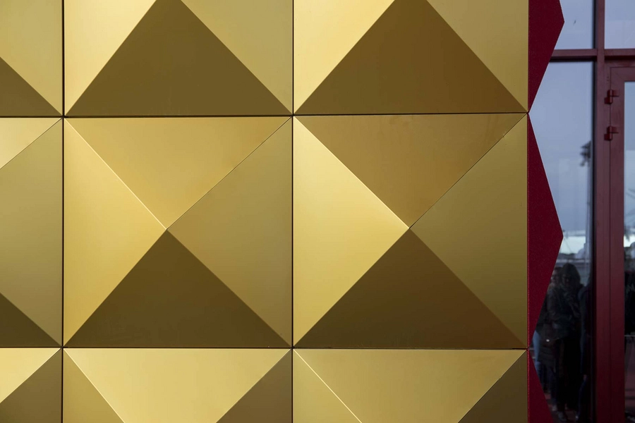 RAGNAROCK – museet for pop, rock og ungdomskultur Detalje, facadeelementer