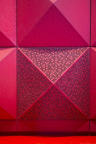 RAGNAROCK – museet for pop, rock og ungdomskultur Detalje, vægbeklædning, foyer