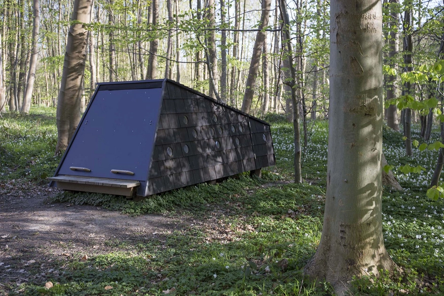 Skrubbe og Stenbider Shelters "Skrubbe" shelter lukket