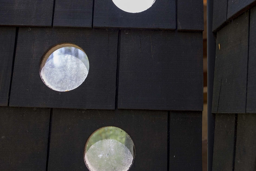 Skrubbe og Stenbider Shelters Detalje, dør