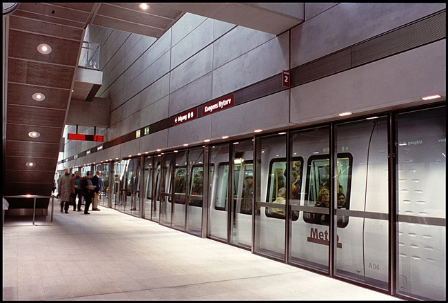 Metrostation Kongens Nytorv Metrovogne på station