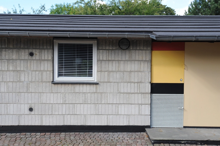 Karen og Ebbe Clemmensens eget hus Det østvendte, kvadratiske vindue til køkkenet