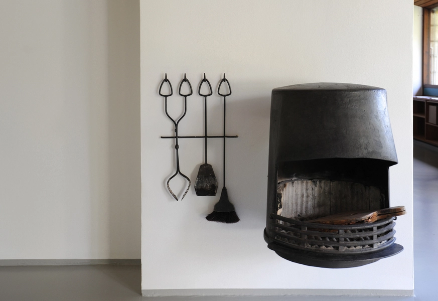 Karen og Ebbe Clemmensens eget hus Brændeovnen