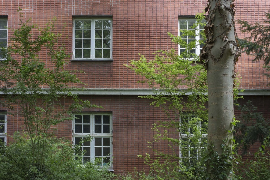 Carlsberg - Tap E - Dansehallerne - Kontorbygning Teglklinker, facadeudsnit, facade mod J.C. Jacobsens Have