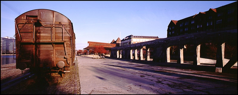 Islands Brygge Godsvogn på kajarealet
