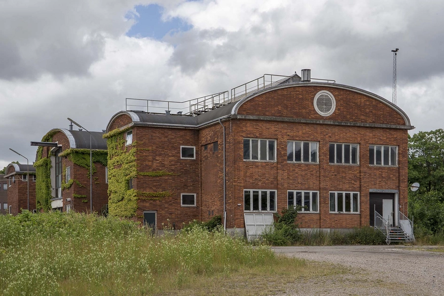 Carlsberg - Halmlageret Gavlmotiv blik fra øst