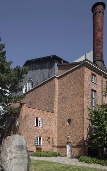 Carlsberg - Kedelhuset Gavl mod vest, sammenbygning med Maskincentralen