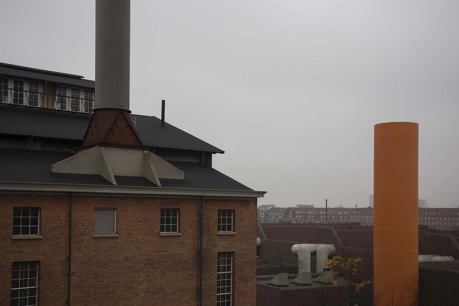 Carlsberg - Kedelhuset Facadeudsnit set fra syd, fra svalegang på Tap E