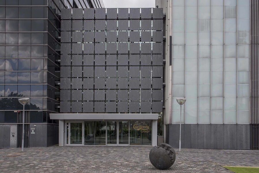 Carlsberg - Hovedkontor - Silo Indgangsparti i den gamle kørehal