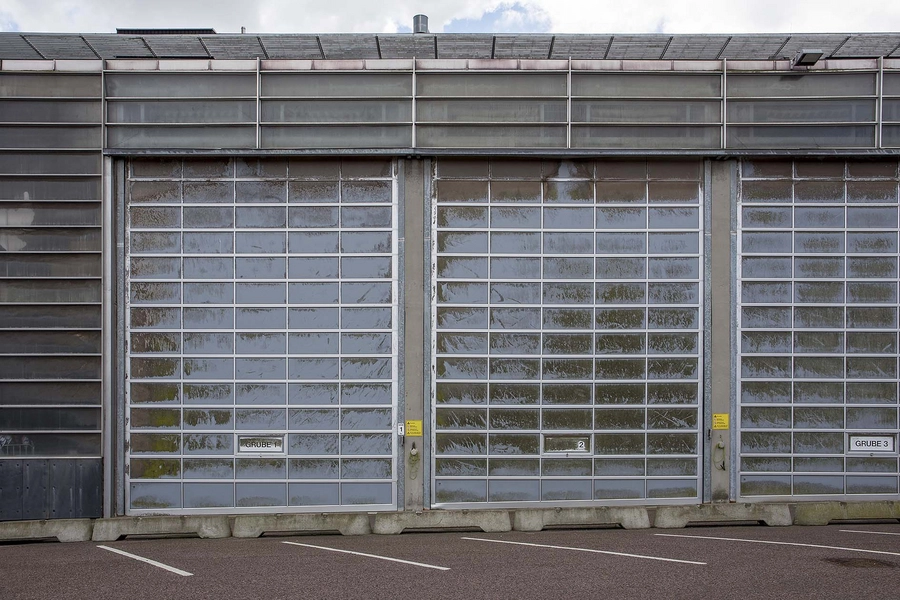 Carlsberg - Hovedkontor - Silo Detalje, lastbilsporte, lagerbygning