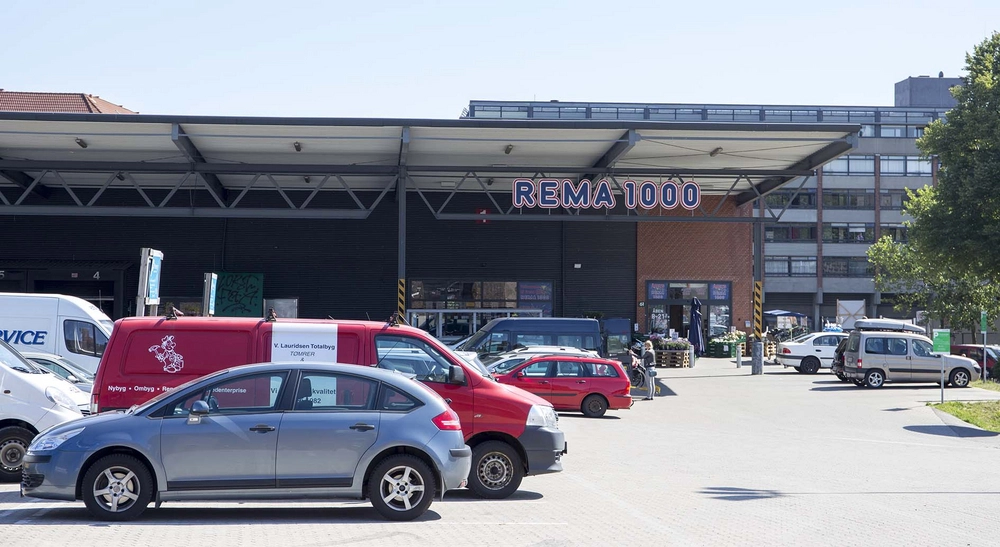 Carlsberg - DDCeren - Rema 1000 Bygningen set fra vest