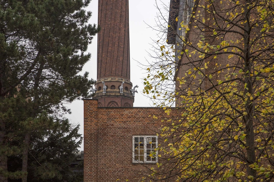 Carlsberg - Den Snoede Skorsten Den snoede skorsten set fra Boble Plads