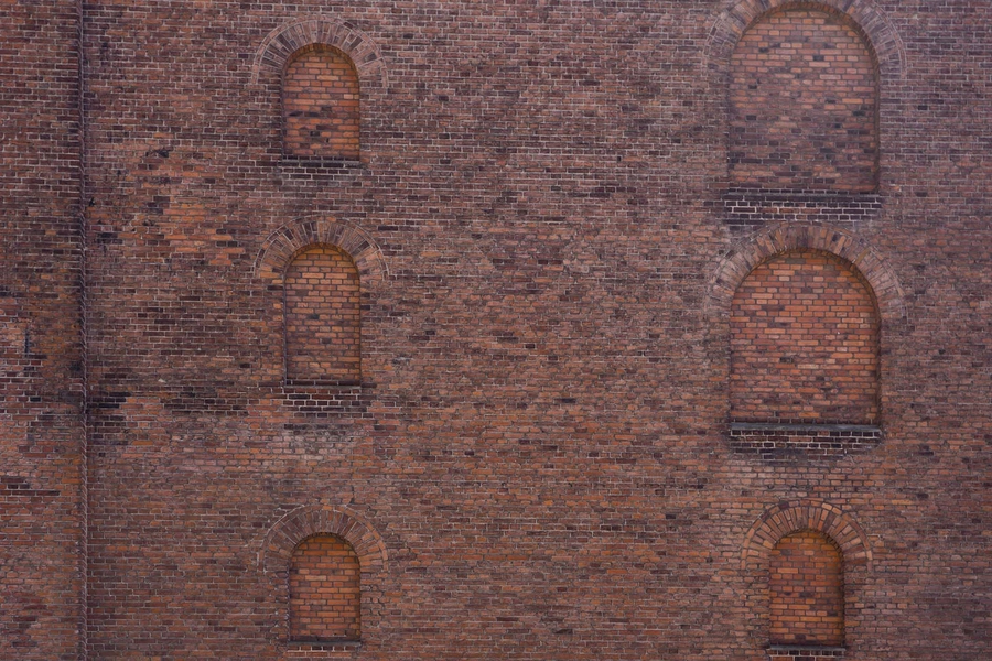 Carlsberg - Brasserie Ny Carlsberg - Gammelt Malteri Facadeudsnit, vestgavl