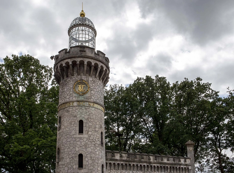 Carlsberg - Kridttårnet - Fyrtårnet Tårnet med glaskuplen