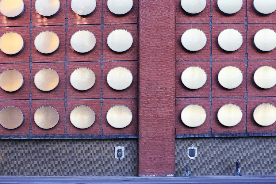 Carlsberg - Lagerkælder 3 Facadeudsnit, østfacade