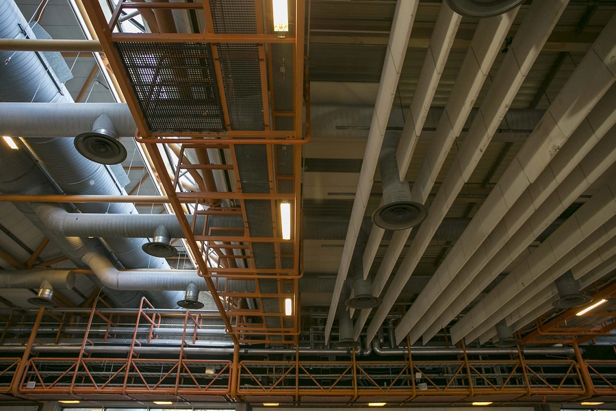 Carlsberg - Tappehal H1 - TAP 1 Detalje, interiør, tagkonstruktion hal