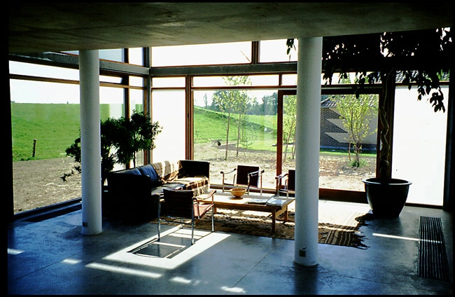 Det Højisolerede glashus (Glashuset DA) Opholdsstuen