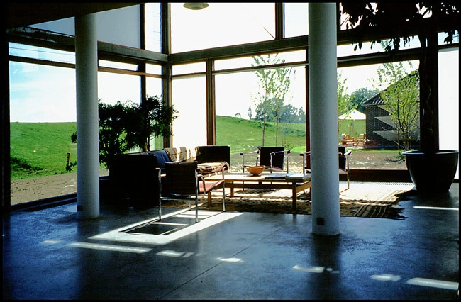 Det Højisolerede glashus (Glashuset DA) Den høje stue