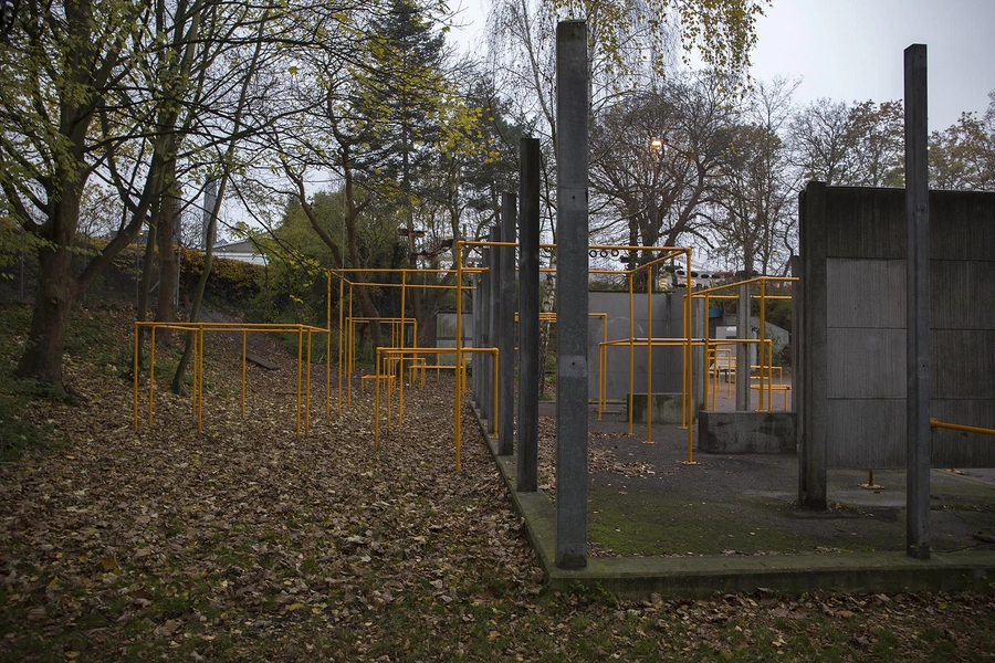 Carlsberg - Boble Plads - Midlertidigt Byrum Overgang mellem plads og park