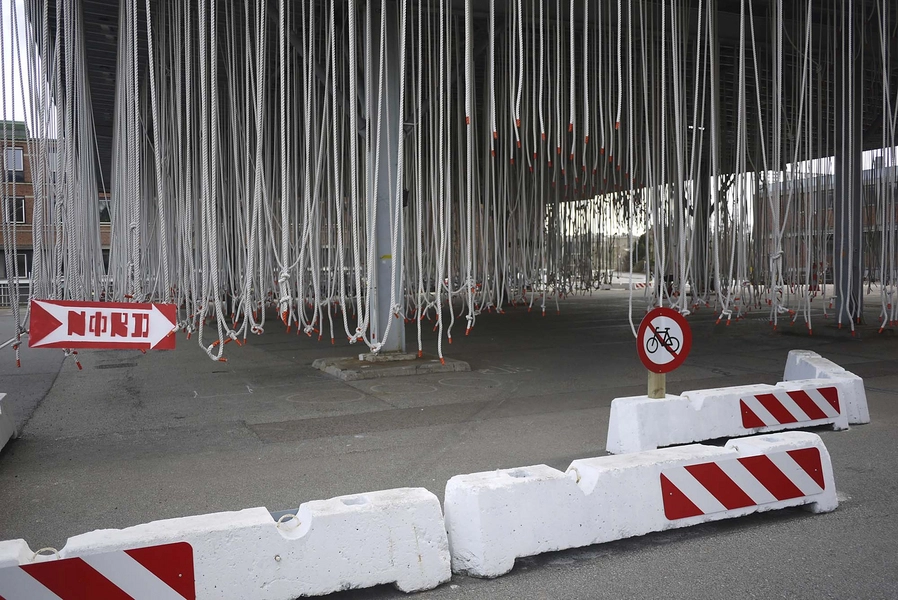 Carlsberg - Ny Tap Plads - Under halvtaget - Midlertidigt Byrum Wayfinding