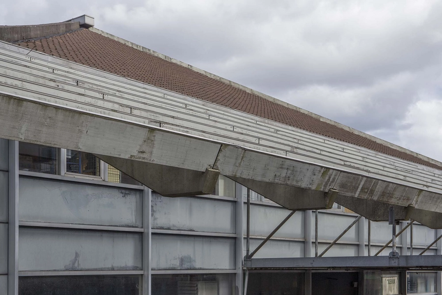 Carlsberg - Ølkam Detalje, tagkonstruktion