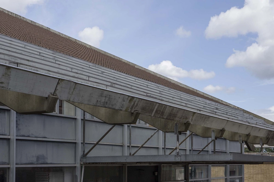 Carlsberg - Ølkam Detalje, tagkonstruktion