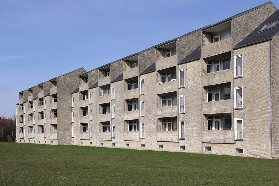 Alléhusene Vestfacade nr. 221-229