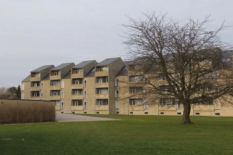 Alléhusene Vestfacade set fra syd