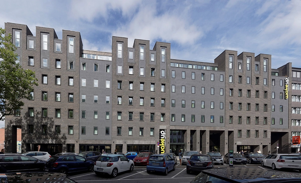 Wakeup Copenhagen, Borgergade Facaden mod Borgergade