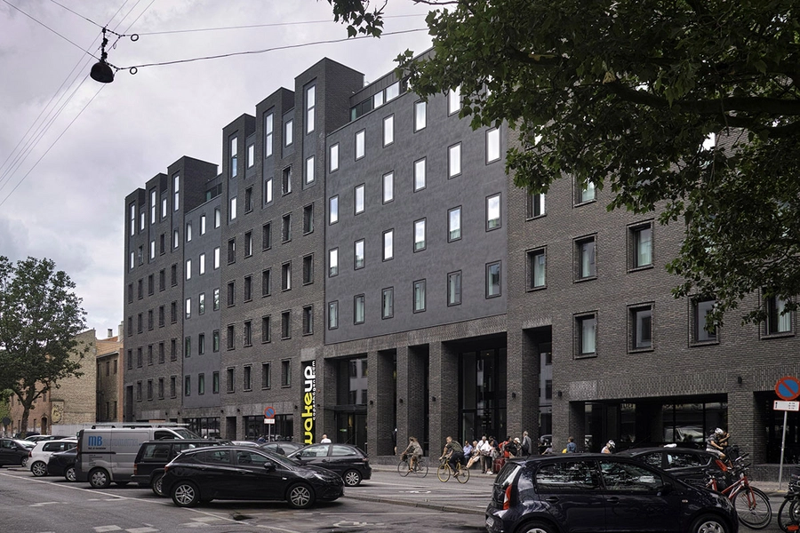 Wakeup Copenhagen, Borgergade Facaden mod Borgergade